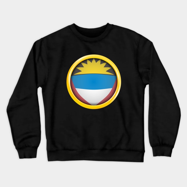 Country Flag of Antigua and Barbuda Crewneck Sweatshirt by BADAISENJA